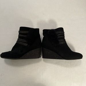 Girls Simply Styled Tansy Dress Boots Size 2M Black Suede